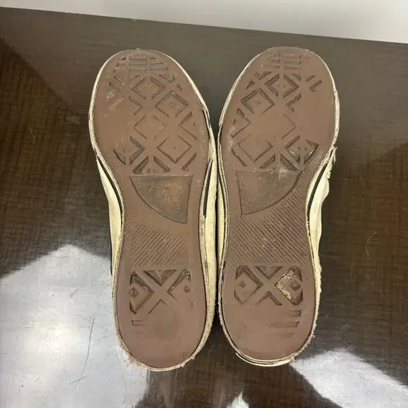 Vintage 80s Converse Low Shoes Sneakers Green Men's Size 6 Distressed